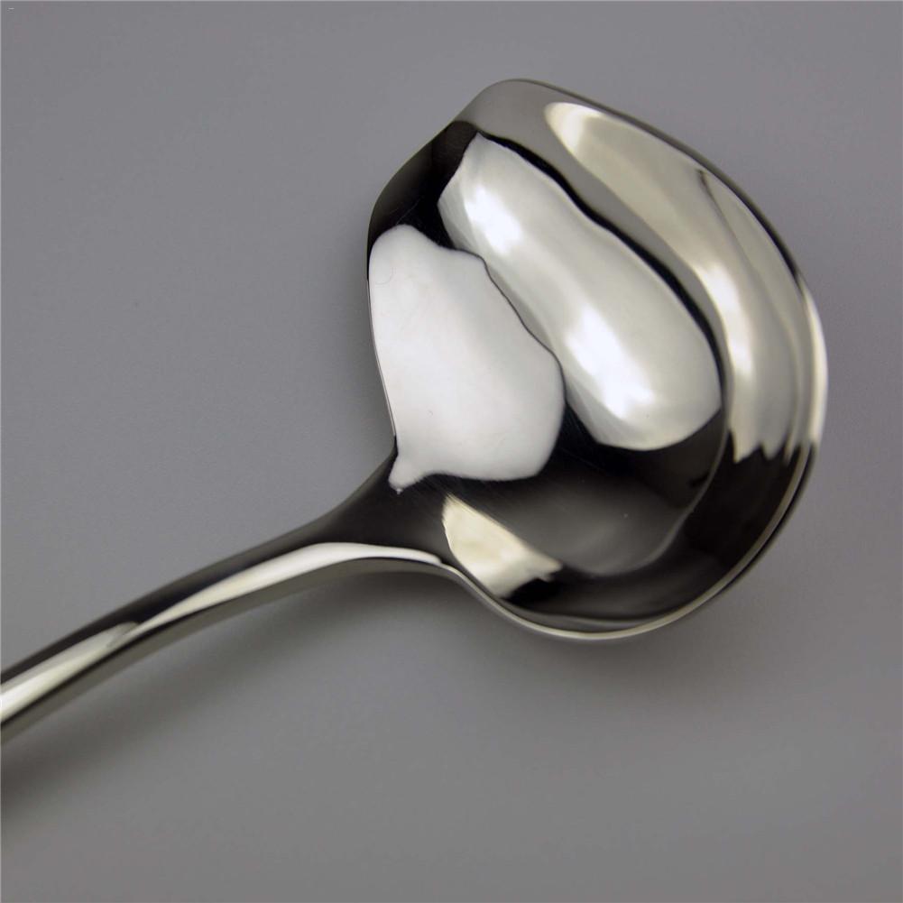 1pc Stainless Steel soup sauce spoon small Silver coffee cake Spoons Delicate Cutlery Kitchen Tools Soup Ladle