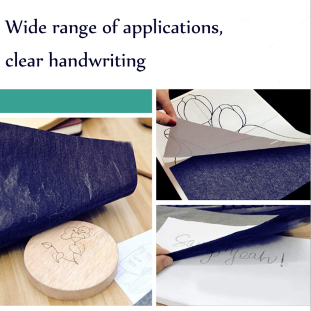 50pcs Carbon Paper Double Sided Carbon Paper Thin Type Stationery Paper Copy Paper Office School Stationery