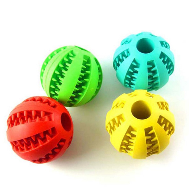 Pet Toy Balls Dog Chew Durable Dog Treat Balls Pet Rubber Elastic Ball for Small Dogs Release Pressure Interactive Active Funny