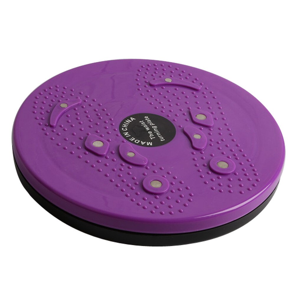 360 Graden Fitness Balance Board Draaibaar Massage Disc Ronde Platen Board Gym Taille Draaien Exerciser Fitness Reflexologie # T2G: Paars