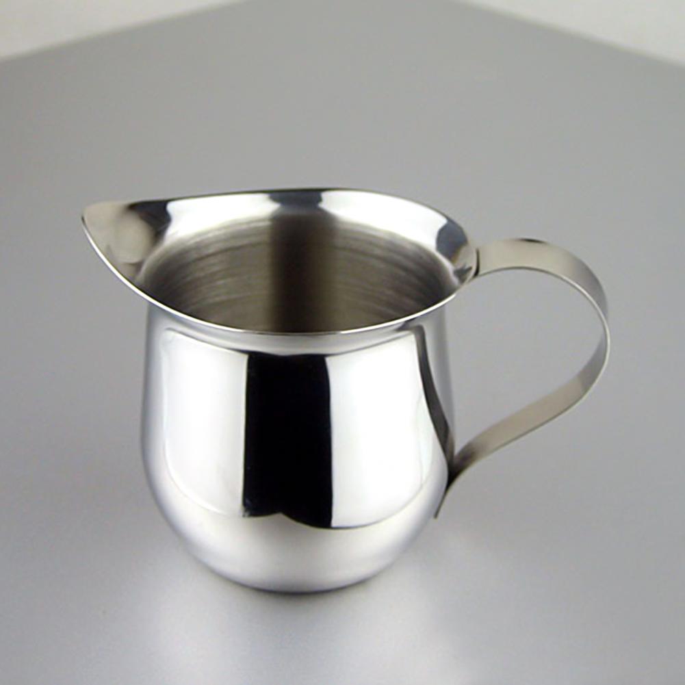 Taza de acero inoxidable para café capuchino, recipiente para leche Latte, boca puntiaguda,