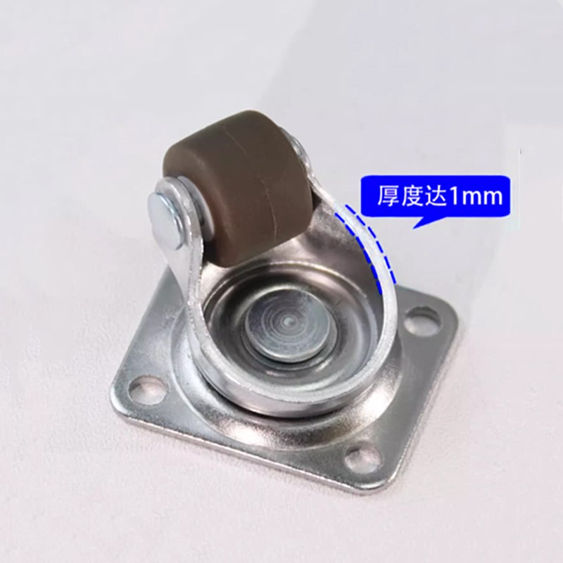 Rueda Universal silenciosa para muebles multiusos, banco de trabajo, carritos de compras, sillas de oficina, 4 Uds./0,5 pulgadas