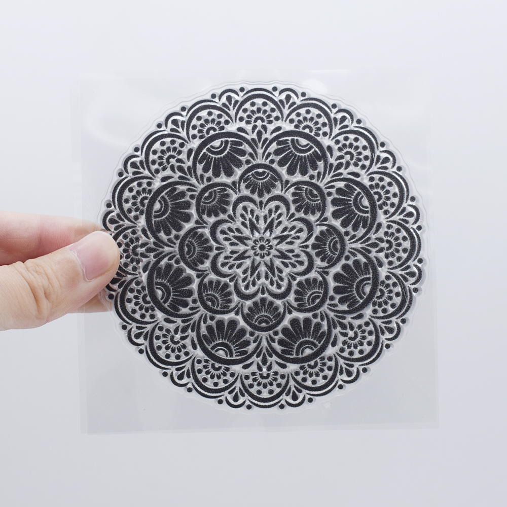 9 cm Ronde Mandala Polymeer Klei Textuur Stempel Vellen Emboss Mat Indruk Modellering voor Keramisch Aardewerk DIY Sieraden Art Craft