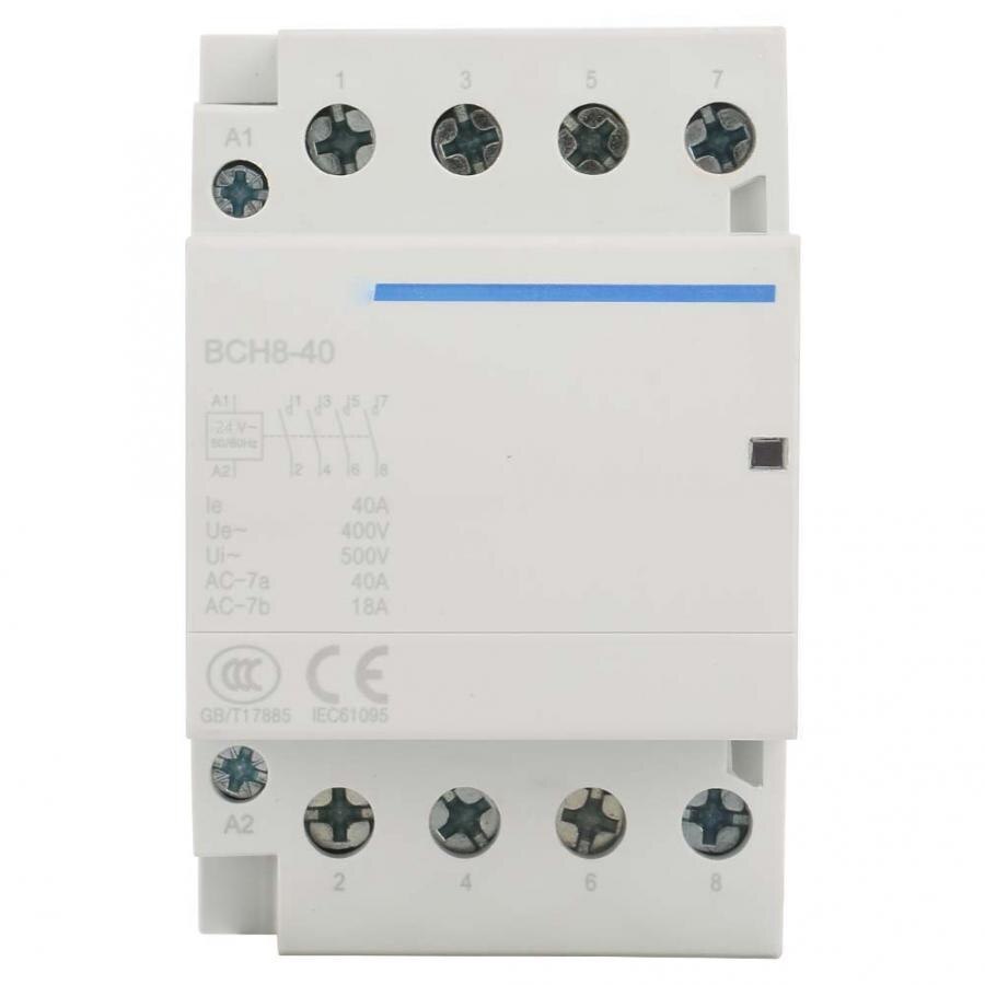 4P 40A 24V/230V 50/60Hz Household AC Contactor 2NO2NC Electrical Equipment contactor