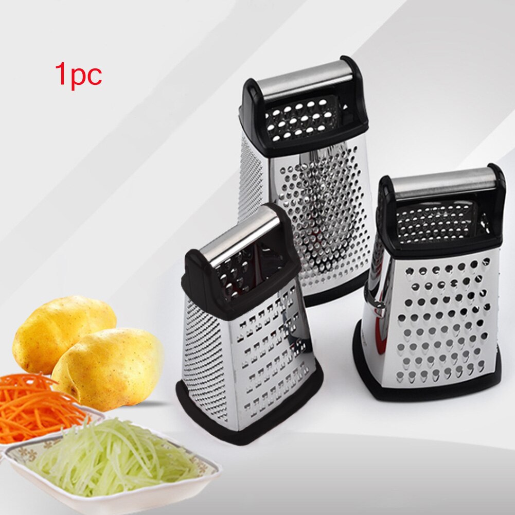 Food Garlic Multifunctional Vegetables Slicer Melon Fruit Stainless Steel Planing Cucumber Potato Box Grater 4 Sides