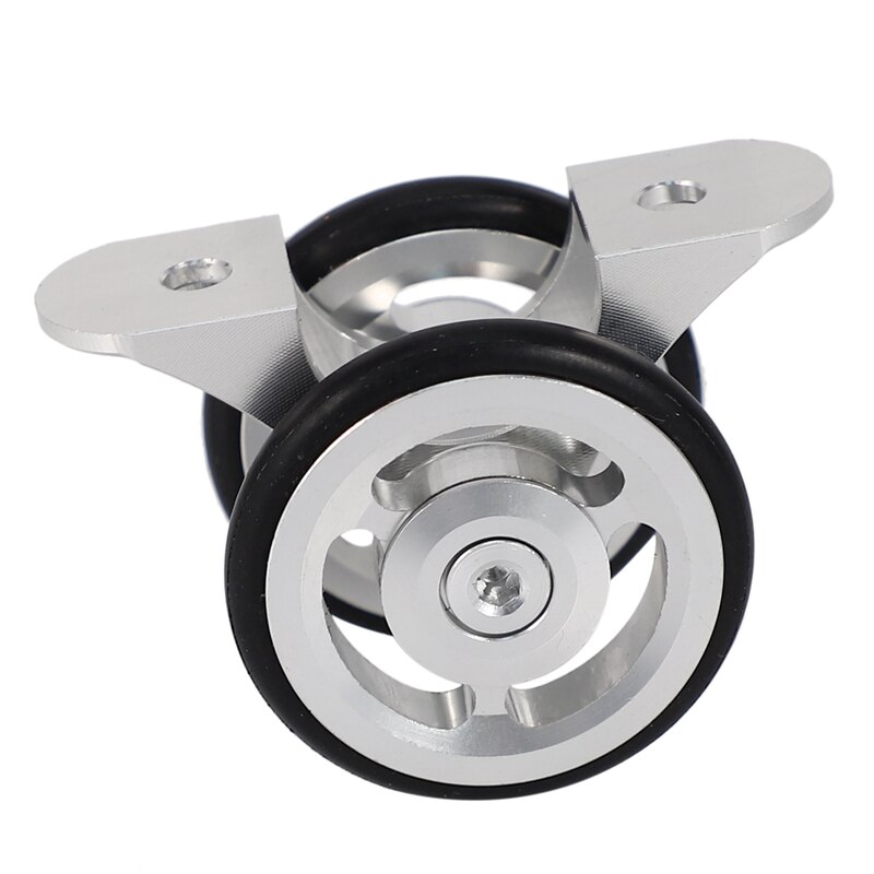 Vouwfiets easy wheel fiets spatbord lager dubbel wiel achterspatbord wiel voor brompton vouwfiets accessoires zilver
