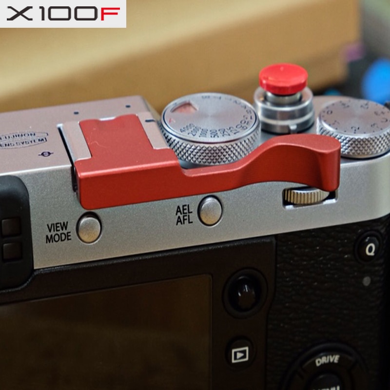 Poignée de pouce en aluminium de couleur rouge avec repose-pouce en métal pour Fuji X100F FUJIFILM X100F