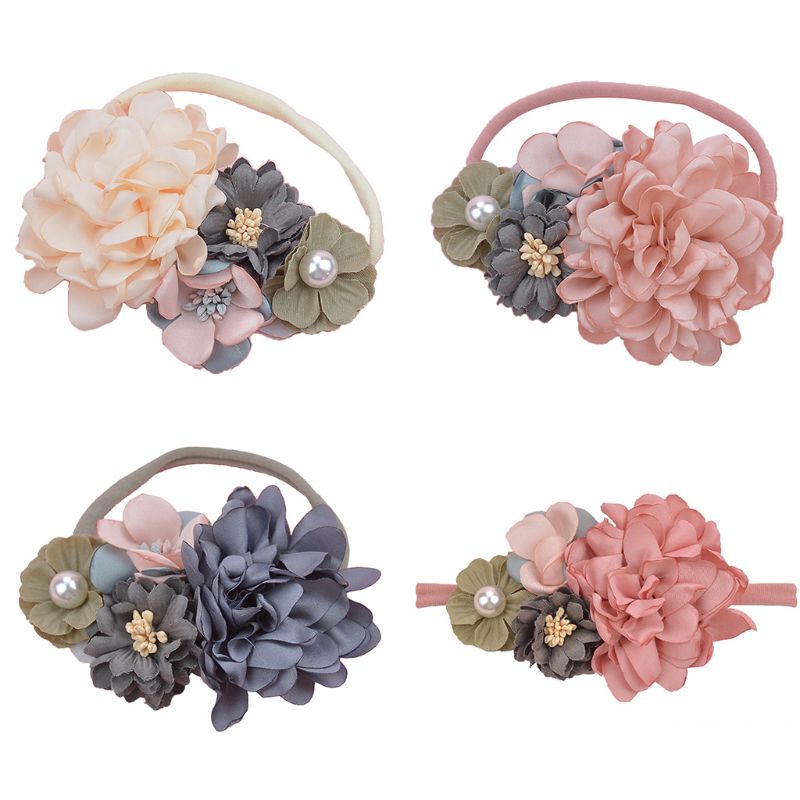 Ragazza di Fiore del bambino fascia Elastica infantile per Bambini di Stirata Dei Capelli Della fascia Del bambino Appena nato Fotografia Puntelli Copricapi Accessori