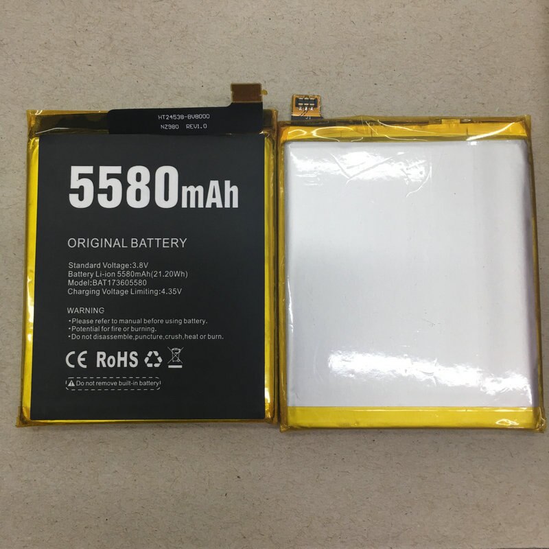 Batteria Originale per Doogee S60 e S60 lite Batterie di Ricambio Ricaricabile Li-polimero Bateria 5580mAh Testato + di Riparazione strumenti