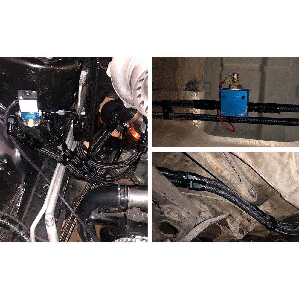 1M ein4 ein6 ein8 ein10 ein12 Kraftstoff Schlauch Öl Gas Kühler Schlauch Linie Rohr Rohr Nylon Edelstahl Geflochtene innen CPE Gummi TF-1007
