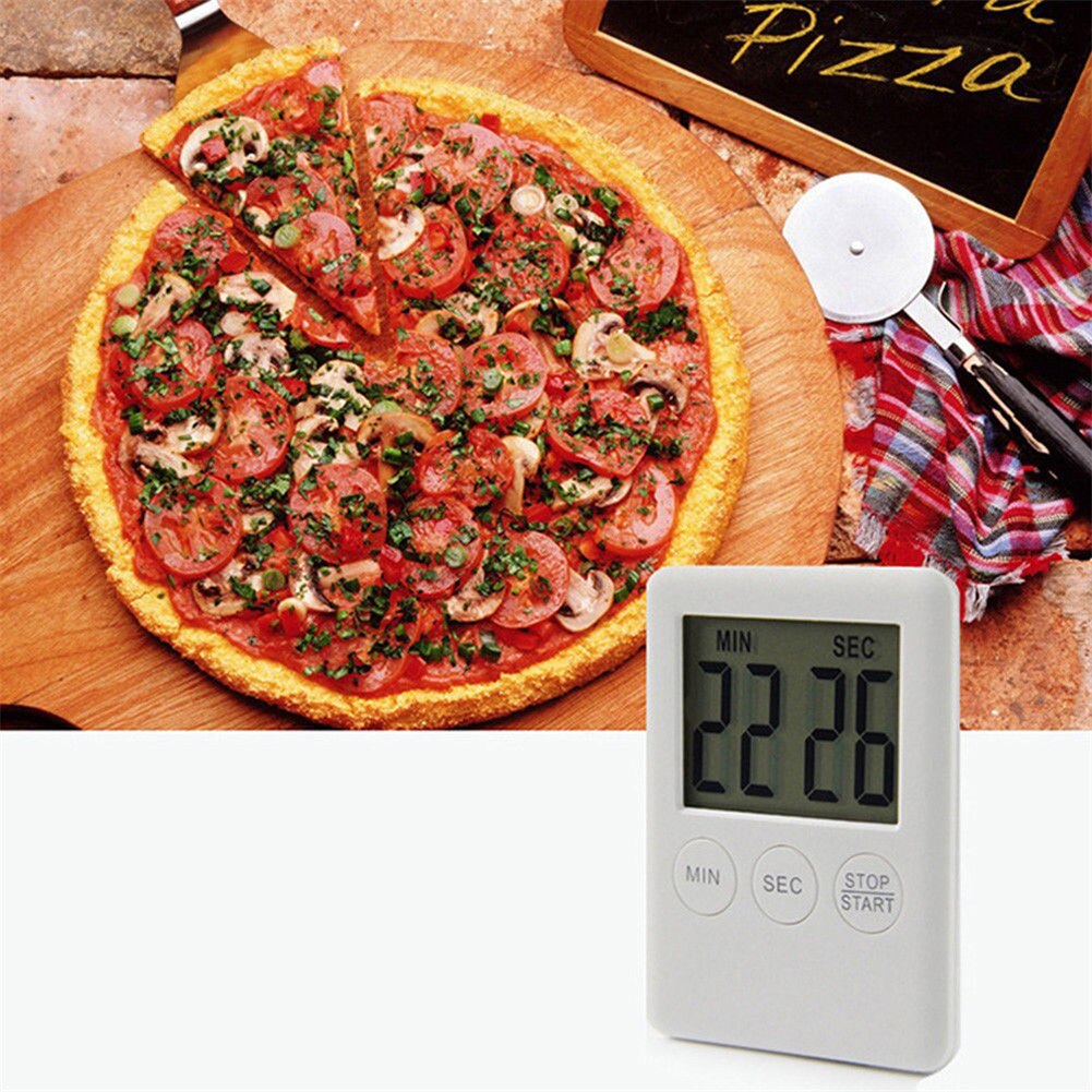 Super Thin LCD Digital Screen Kitchen Timer Square Cooking Count Up Countdown Alarm Sleep Stopwatch Temporizador Clock