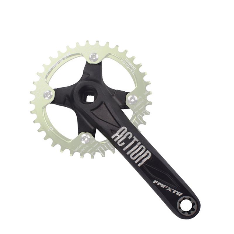 Platos y bielas de bicicleta de montaña, anillo de cadena de aleación de aluminio de 170mm para bicicleta de carretera y velocidad de bicicleta, juego de manivela, reparación de Ciclismo de pieza izquierda/derecha