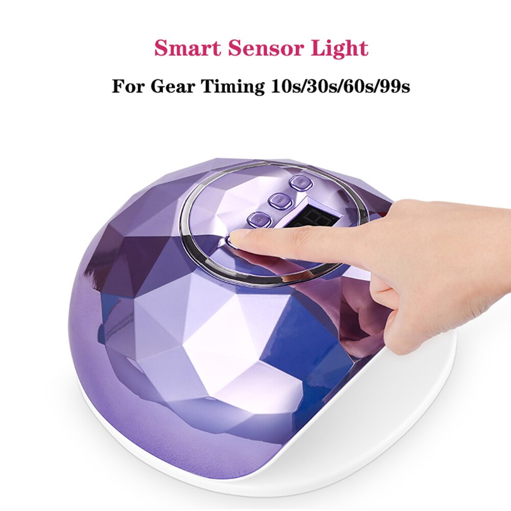 Secador de uñas , lámpara LED UV de 78W para todo tipo de esmaltes de uñas de Gel, 39 Uds. LED de secado rápido, con temporizador y Sensor inteligente