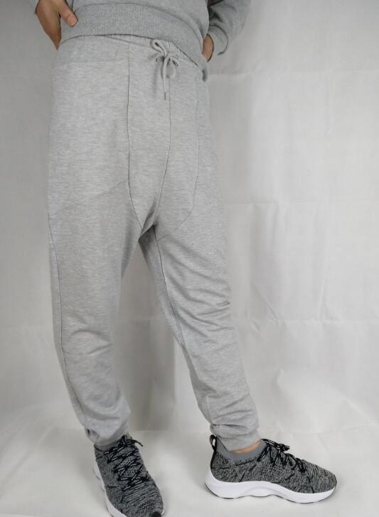 sarouel décontracté athlétique Hip Hop danse sportive Hip-Hop hommes Sport pantalons de survêtement pantalons amples longs homme pantalons de survêtement: M / Gris