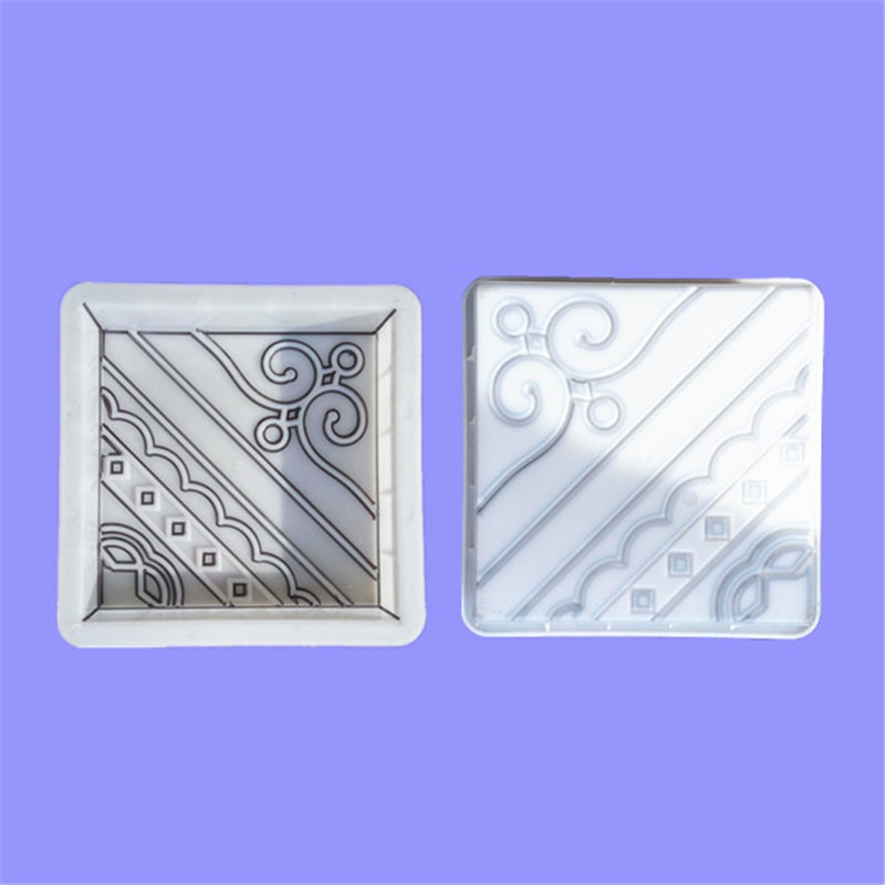 Diy Vierkante Tuinpad Beton Plastic Brick Mold Bloemvorm Bestrating Propyleen Bestrating Loopbrug Tuin Gebouwen Accessoires