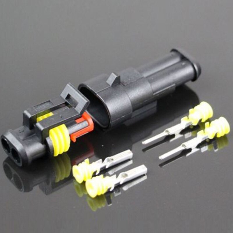 Waterproof Electrical Wire Connectors Plug 15sets Fit For Car & Motorcycle US