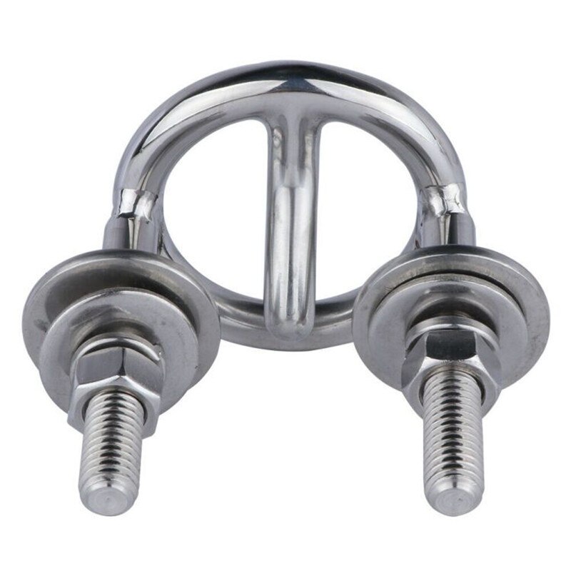 316 Stainless Steel Boat Marine Transom Mount Water Ski Tow Hook 2-1/2" Ring