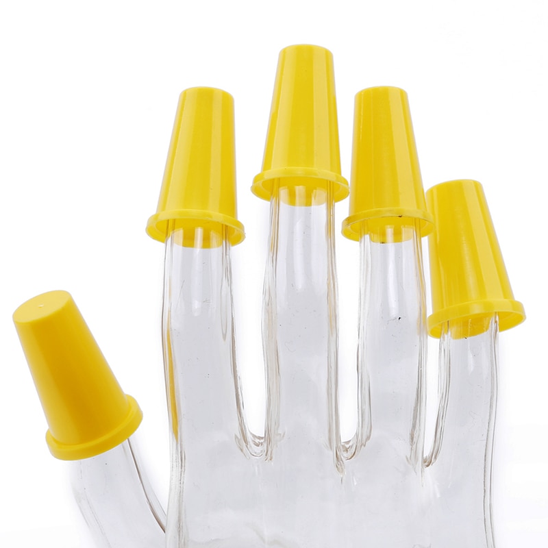 10 stk sjov sød farverigfingertip finger specielle kopper prop scene bås farverige fingerbølser