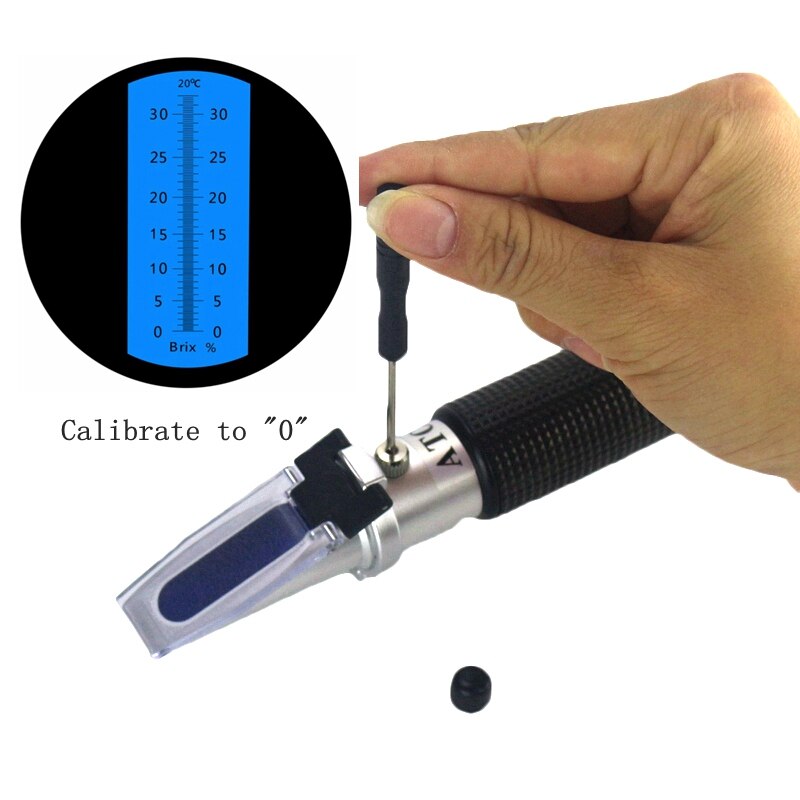 Håndholdt refraktometer 0-32%  brix saccharimeter til sukker tester atc refraktometer sødme meter
