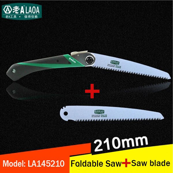 LAOA 170mm/210mm Vouwen Zag SK5 Tuin Snoeien Handzaag Draagbare Outdoor Shear Gereedschap Sharp Saw: 210mm Saw and Blade