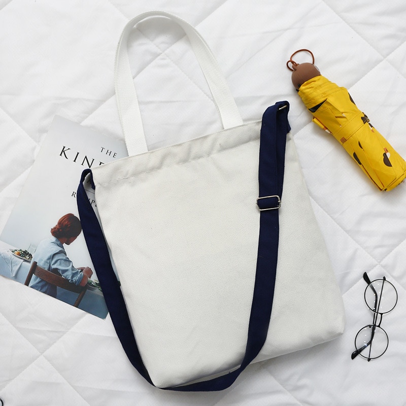 For Women Large capacity Ladies Canvas Shoulder Bags Shopping Bag Tote Crossbody Bags Purses Casual Handbag Eco Shopper sac