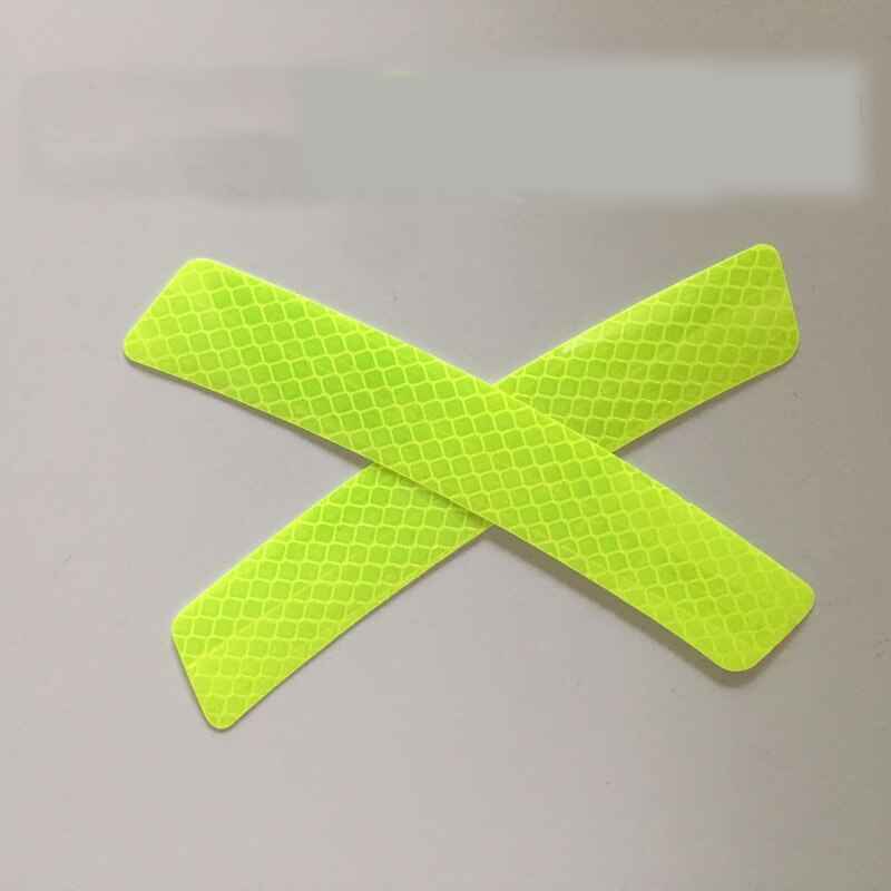 Bildelar hjul ögonbryn reflekterande klistermärken anti-kollision anti-kollision varning klistermärken kropp klistermärken reflekterande remsor: Armégrön