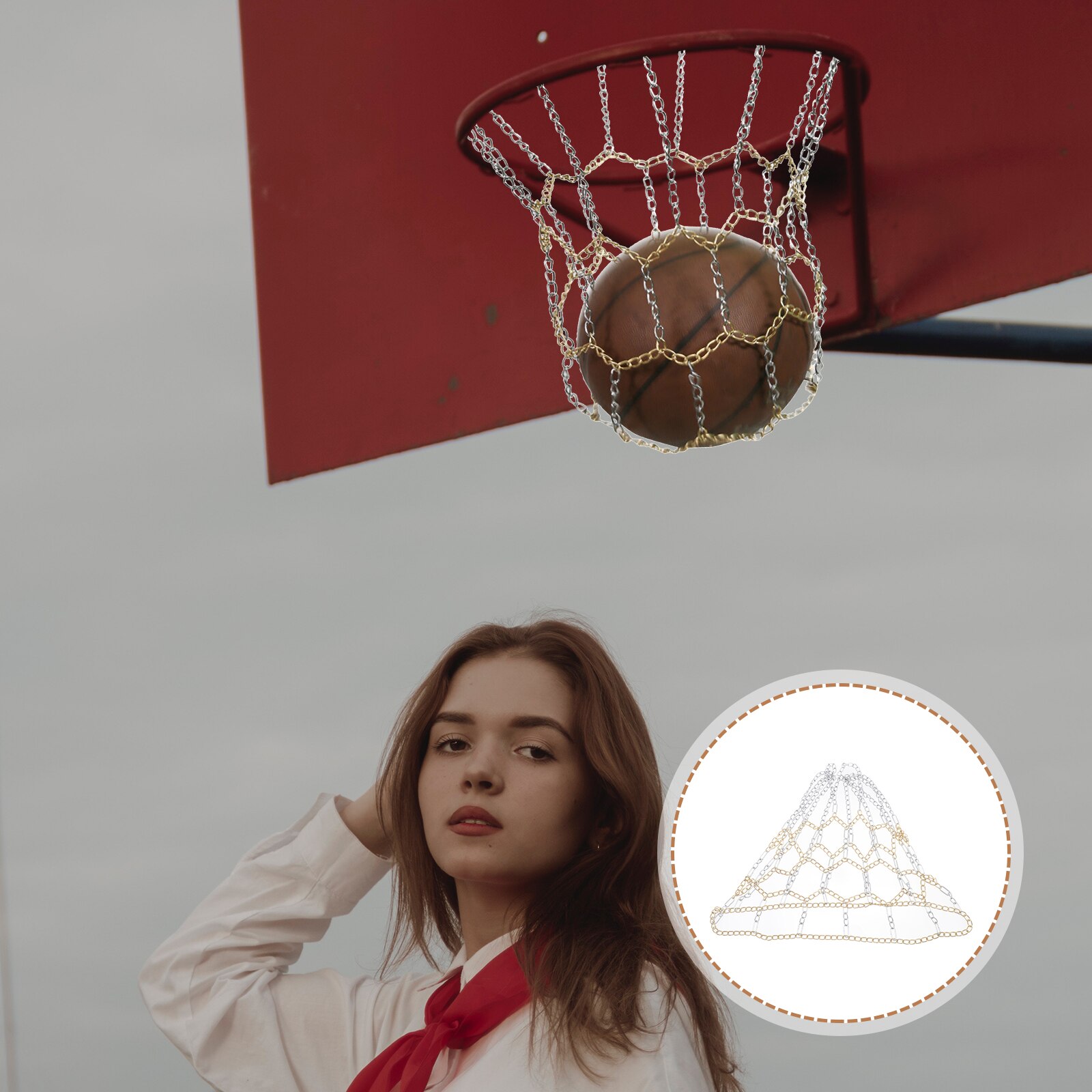 Net basketball net school accessories basketball hoop net basketball target net for playground school education