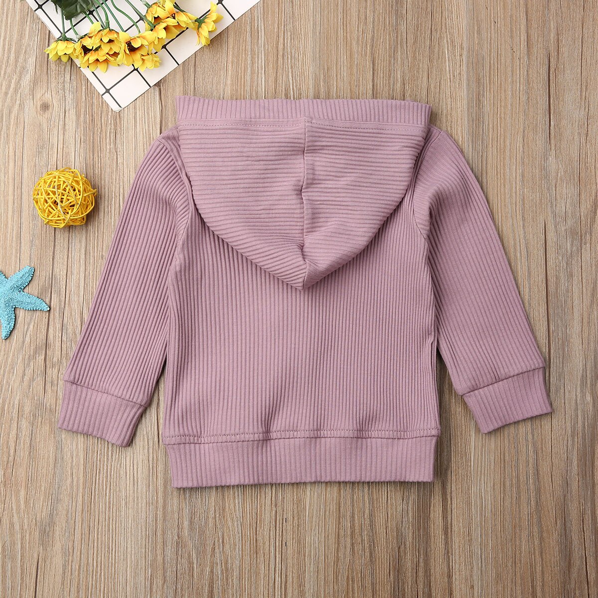 Inafnt Baby Meisje Jongen Gebreide Katoenen Jassen Knit Truien Vest Tops Warm Fall Kleding Solid Lange Mouwen Hooded Jassen 0-24M