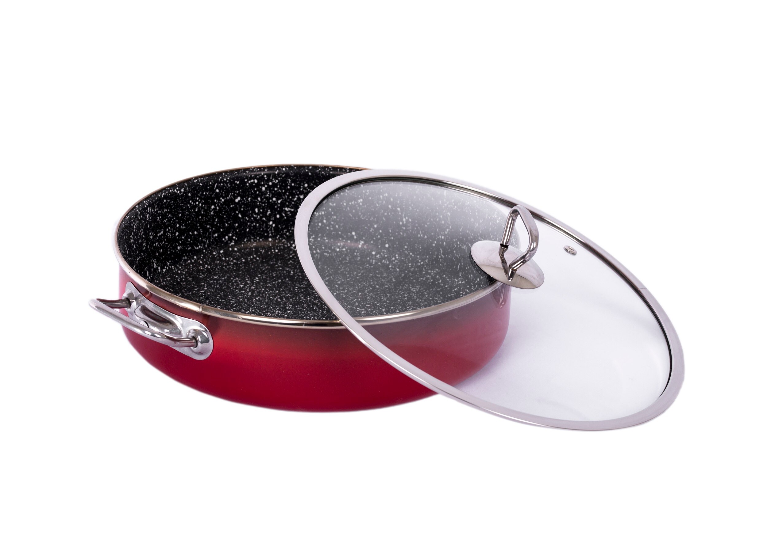 26cm granite stone pan casserole Korean cuisine large soup rice noodle stew pot saucepot saucepan granite cooking