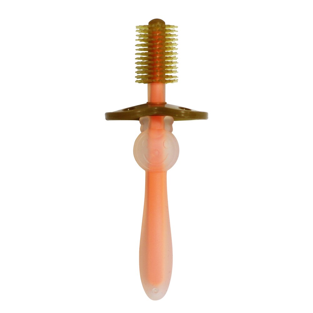 Chico divertido 1 pieza chico s cepillos dentales de entrenamiento de silicona suave bebé niños cuidado Dental cepillo de dientes herramienta bebé cepillo de dientes infantil bebé artículo