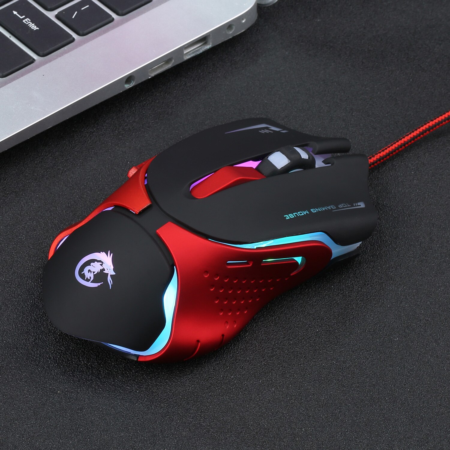 Gaming Mouse LED Optical USB Wired Mouse 3200 DPI 6D Pro mice Ergonomical 7 colorcomputer mouse For Laptop PC Gamer 20j23: Default Title