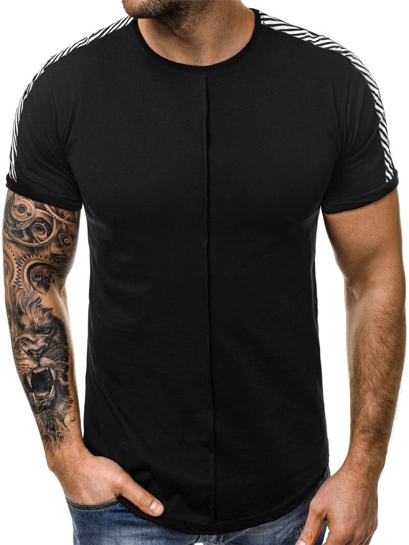 Kompression t-shirt herr gym fitness tight t-shirt sommar kortärmad snabbtorkande t-shirt manliga träningskläder
