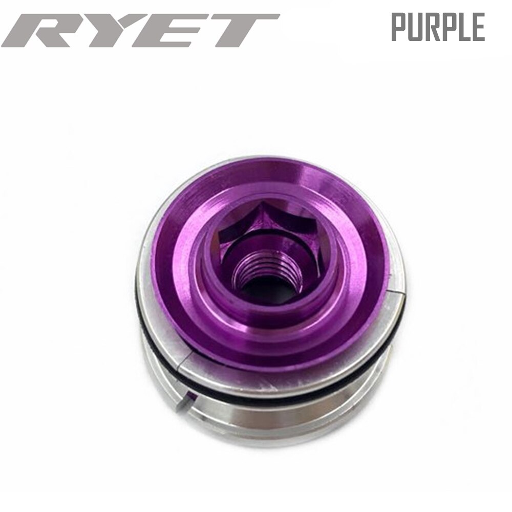 Road Bicycle Fork Steerer Headset Ultralight Star Nut Expansion Screw Expander Plug Compression 1 1/8" Tube bicycle parts: purple