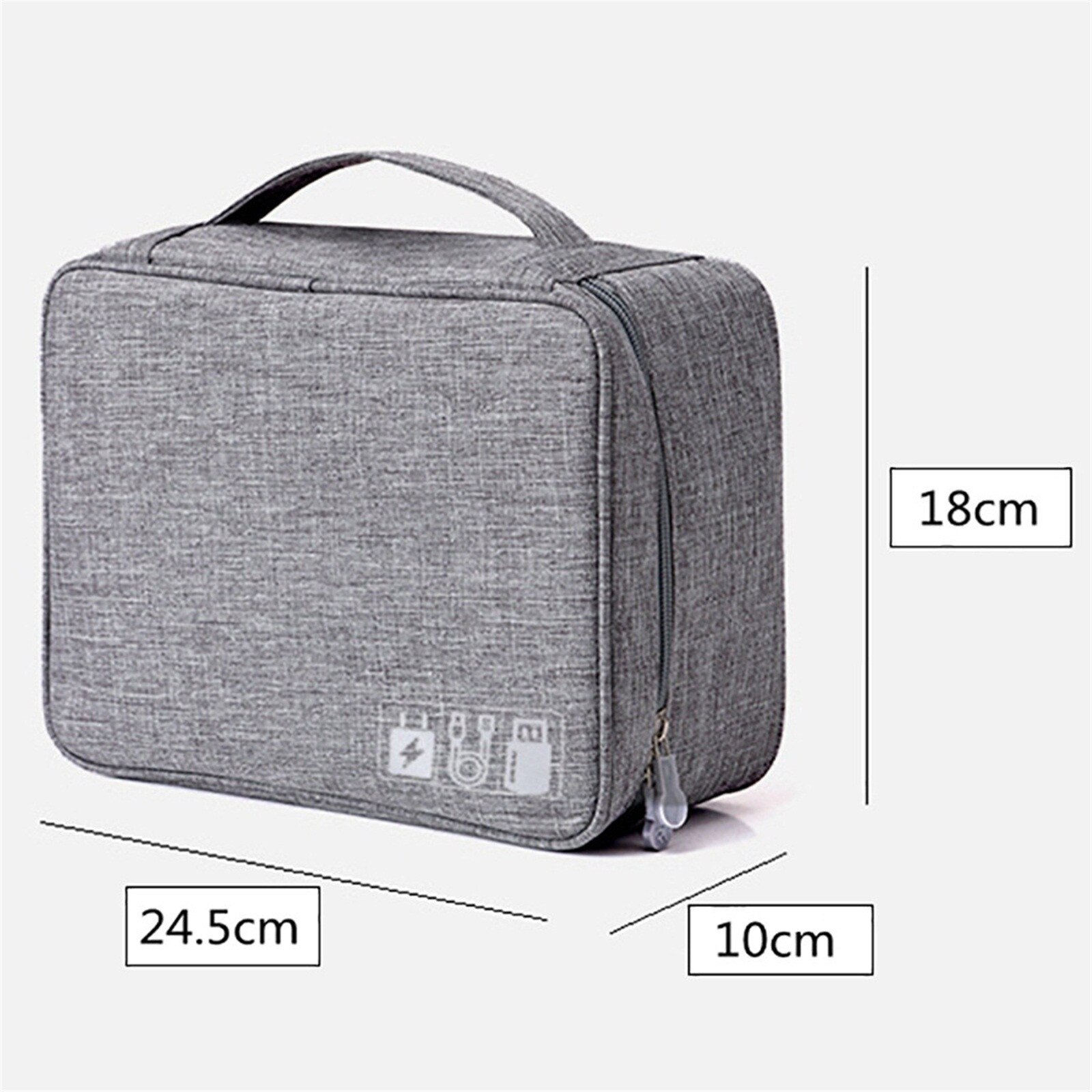 Storage Case Portable Multi-functional Electronic Accessories Case Adjustable hook Cable Organizer Bag Travel USB Charger Case