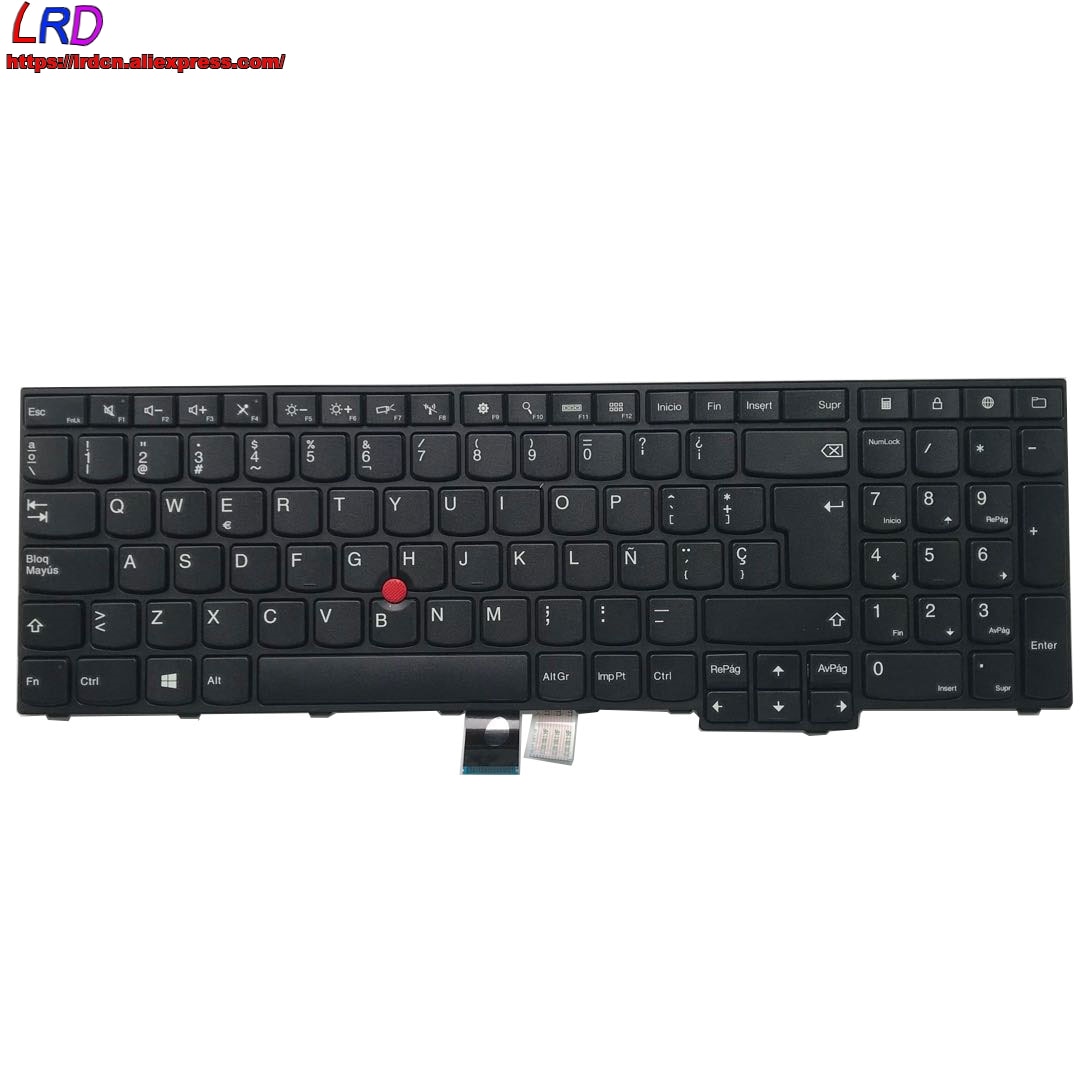 Clavier espagnol Latin ES pour ordinateur portable Lenovo Thinkpad E550 E555 E560 E565,
