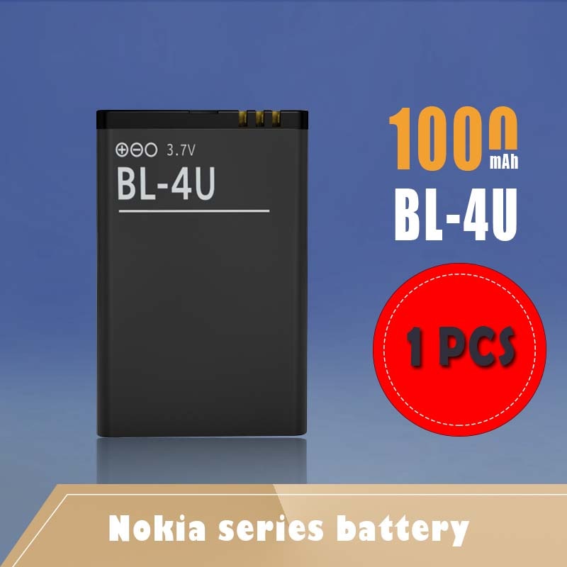 1Pc 1000Mah BL-4U BL4U Bl 4U Batterijen Voor Nokia C5-03 301 500 530 5730 5330 5530 8800A 8800E e66 Asha Telefoon Vervangende Batterij