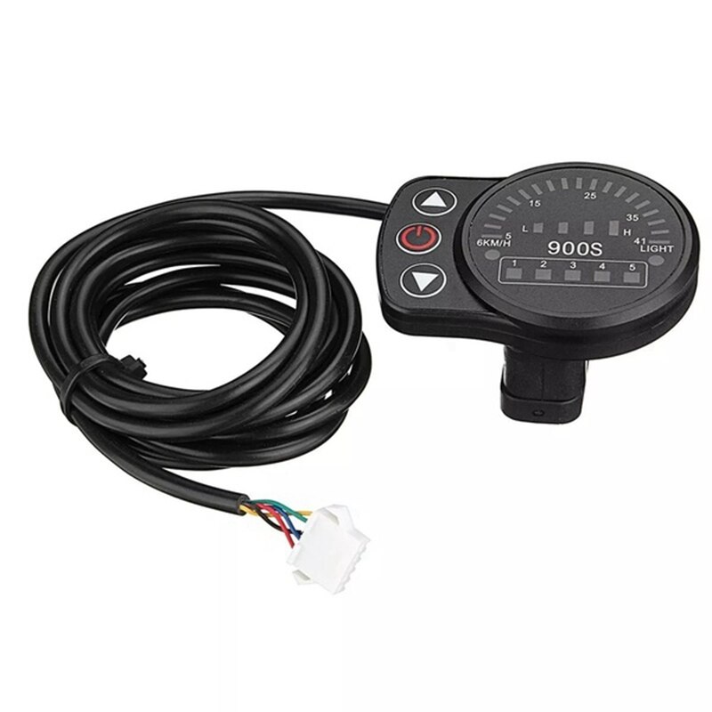 Aanbieding-E-Bike Motor KT-900S Elektrische Led Display Meter Met Sm Connector Voor Fiets Modificatie Elektrische Fiets: Default Title