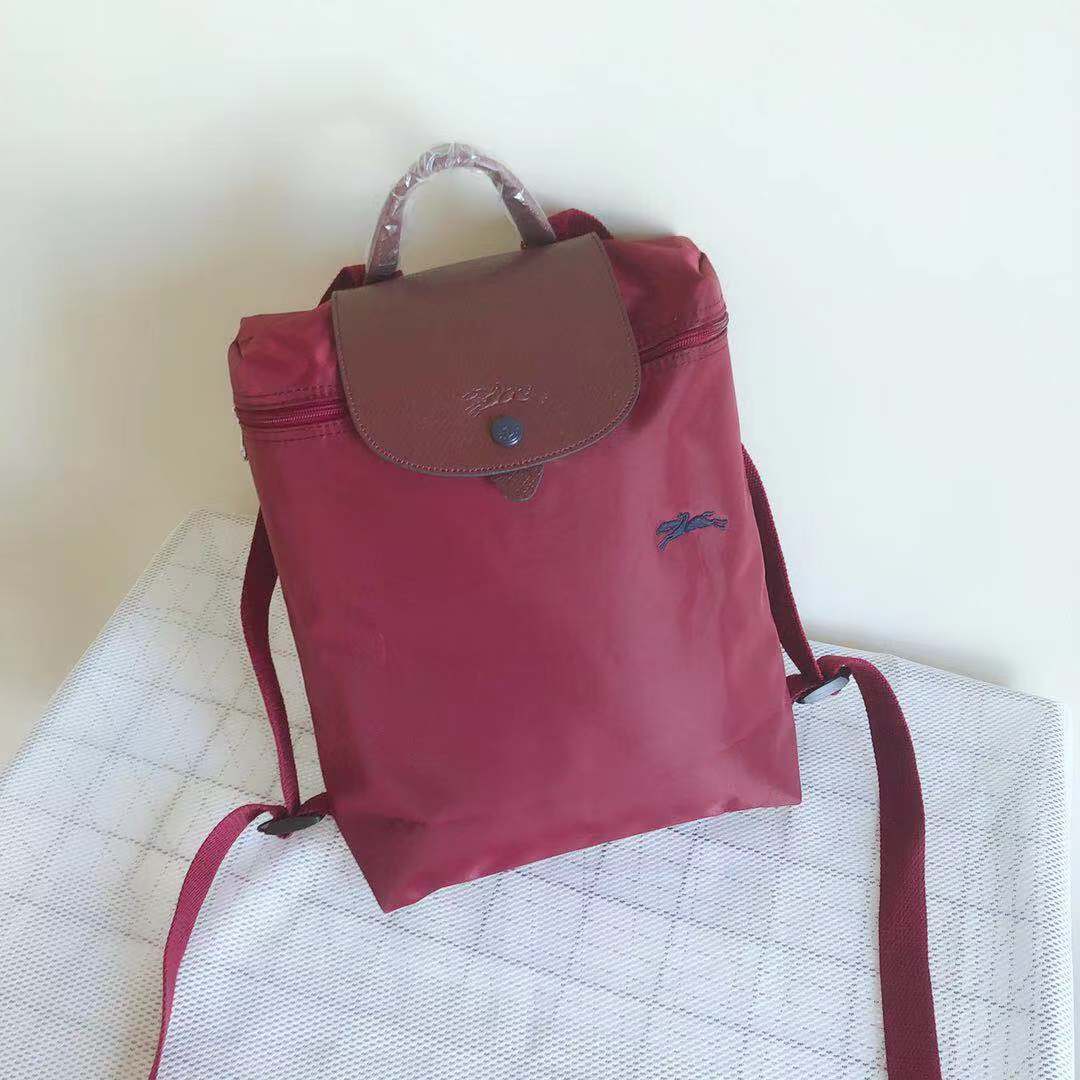 Sac à bandoulière sac à dos pliable sac en Nylon sac d'ordinateur Portable de masse: Bourgogne