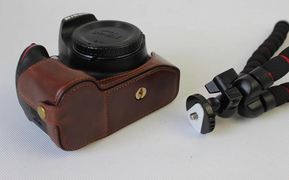 Leather Protect Half Case Grip for Nikon D3400 D3300 D32000 D3100 Camera