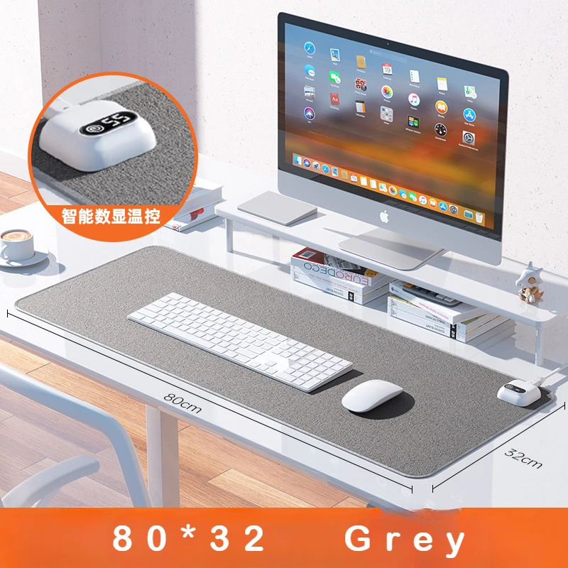 Xiaomi Electric Heat Mouse Pad Table Mat Display Temperature Heating Mouse Pad No Smell Warm Hand Office Desk Keyboard Winter: Yellow