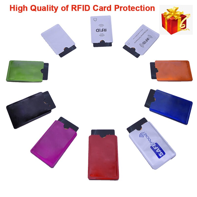 50Pcs/Set RFID 13.56mhz IC RFID Card Protection Shielded Sleeve Card Blocking NFC Security Card Prevent Unauthorized Scanning