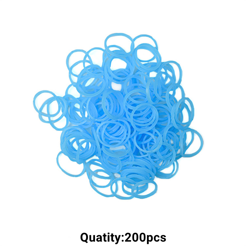 200/500 Stuks S Clip Haak Sluitingen Connectors Rubber Band Kit Set Voor Armbanden Ketting Handgemaakte Craft Sieraden Maken accessoires: GRIJS