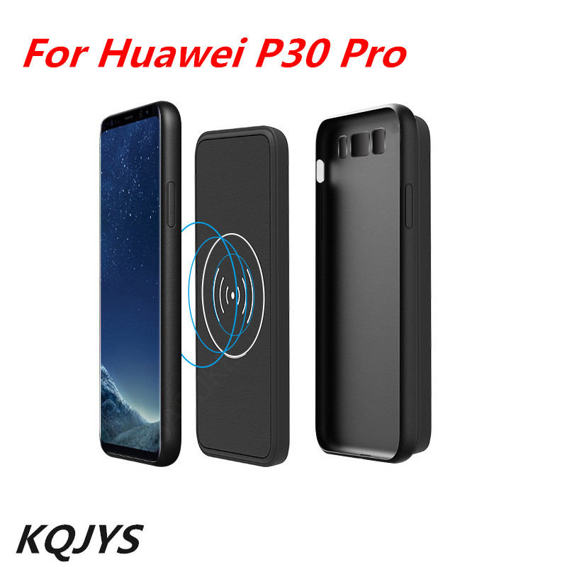 Kqjys 5000mah vidro temperado power bank carregador de bateria casos para huawei p30 pro caso bateria magnética cherging capa