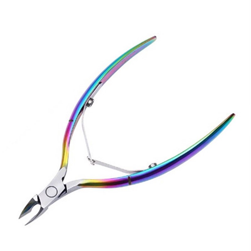 Nagelhaut-Schere Laser-Regenbogen – Gewölbter Kopf, Edelstahl, Für Maniküre & Pediküre