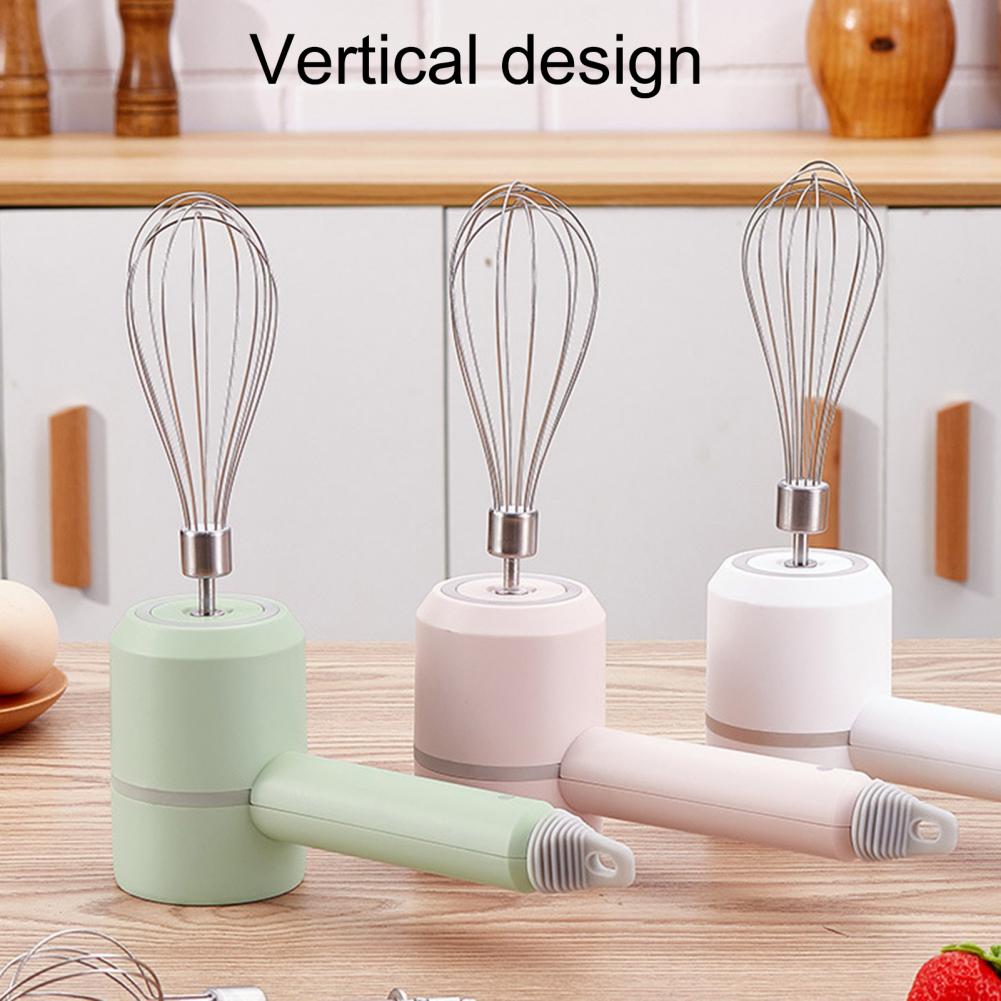 1 Set Handheld Mixer Practical Fast Beating Electric Handheld Egg Beater Plastic Egg Whisk