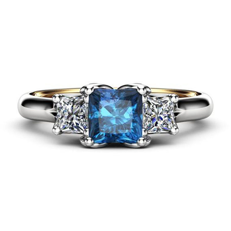 Modyle Blue Zircon Trouwringen voor Vrouwen Engagement/Partij Sieraden Dames Beste