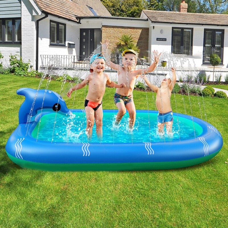 67/43Zoll Paddeln Schwimmbad Garten Wasser Sprinkler Pad Waten Schwimmbad freundlicher Party Favor setzt draussen Spiele