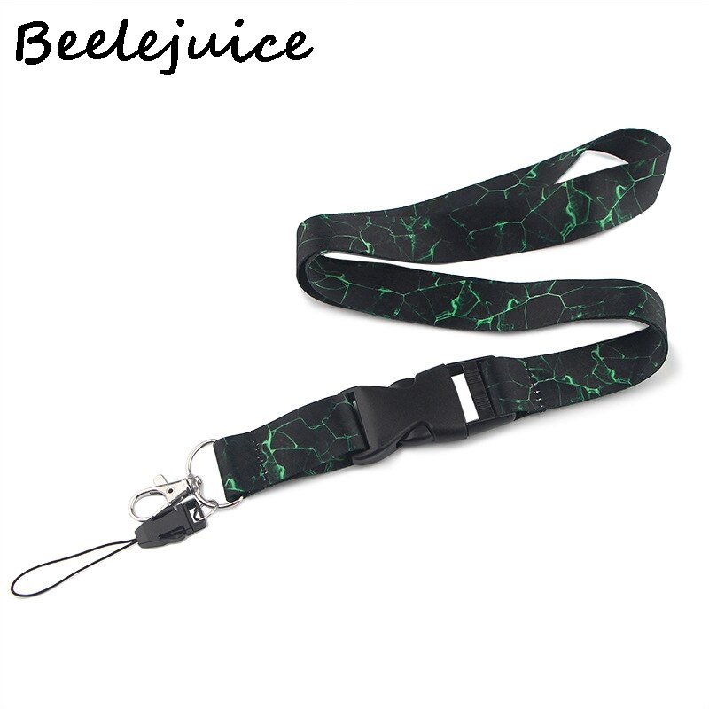 Marmer Patroon Nekriem Lanyard Sleutelhanger Mobiele Telefoon Strap Id Badge Houder Touw Sleutelhanger Accessoires Cadeau Omboordsels Linten: 3