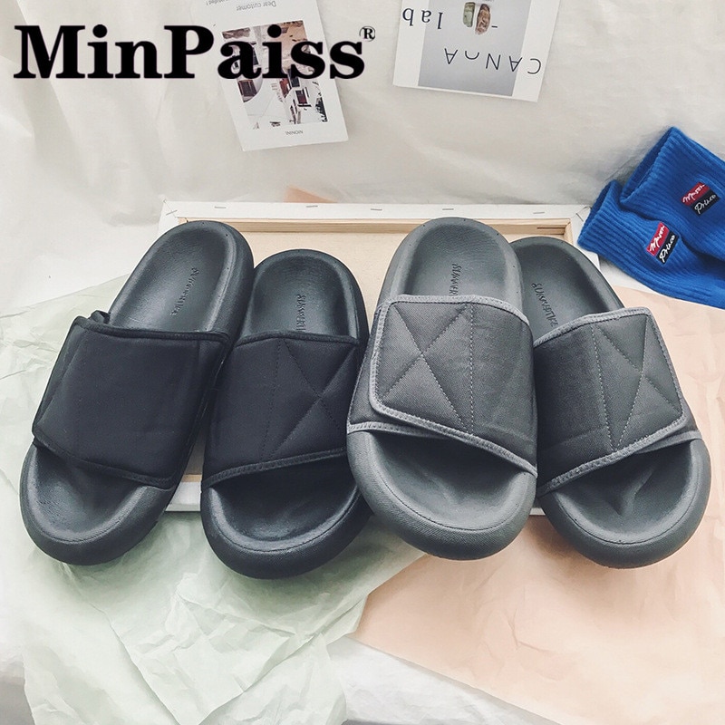 Herre familie skumsandaler - minpaiss - herre sko uden par stjerner med fedt brød, tyk bund, strand cool