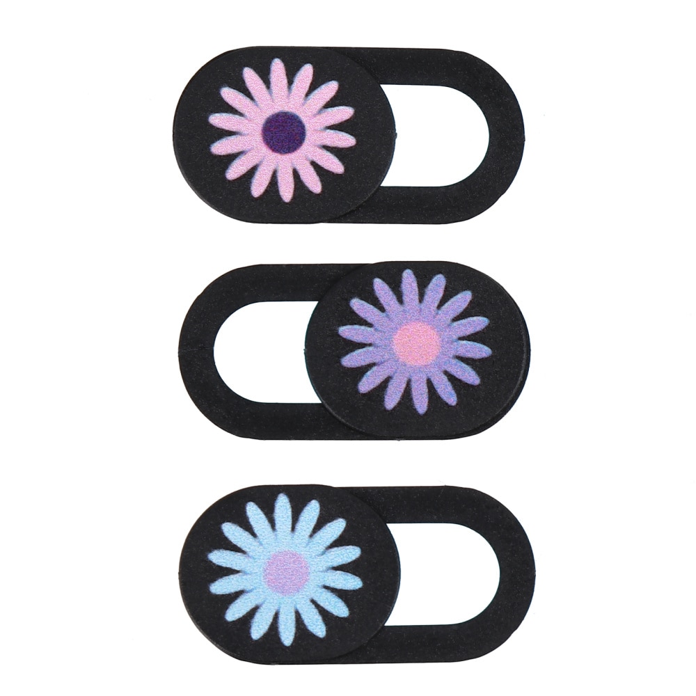 3pcs Flower Webcam Cover Slider Laptop Camera Cover Lid Tablet Privacy Cover Peeping Chrysanthemum Privacy Cover Set